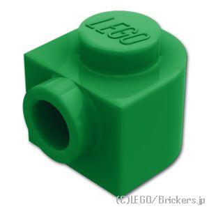 レゴ パーツ ばら売り #3386 ブロック ハーフ ラウンド 1 x 1 x 2/3 - サイドスタッド：グリーン | LEGOの部品 | LEGO