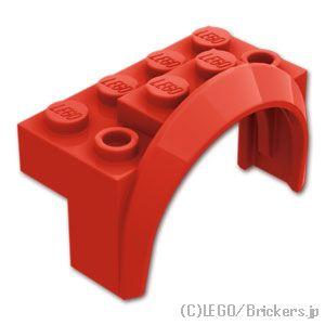 レゴ パーツ ばら売り #3387 カー マッドガード 4 x 2 1/2 x 2：レッド | LEGOの部品 | LEGO