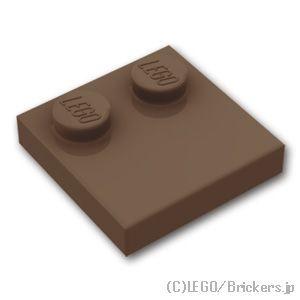 レゴ パーツ ばら売り #33909 タイル 2 x 2 - エッジスタッド：ダークブラウン | LEGOの部品 | LEGO