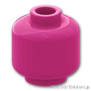 レゴ パーツ ばら売り #3626 ミニフィグ プレーンヘッド：マゼンタ | LEGOの部品 | LEGO