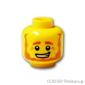 レゴ パーツ ばら売り ミニフィグ ヘッド オレンジのふさふさひげのスマイル Lego 部品 ミニフィギュア 頭 顔 3626bpb676 024 レゴブロック専門店ブリッカーズ 通販 Yahoo ショッピング