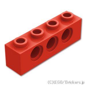 レゴ パーツ ばら売り #3701 テクニック ブロック 1 x 4 - 3ホール：レッド | LEGOの部品 | LEGO