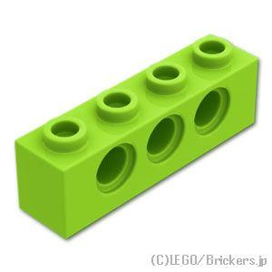 レゴ パーツ ばら売り #3701 テクニック ブロック 1 x 4 - 3ホール：ライム | LEGOの部品 | LEGO