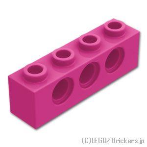 レゴ パーツ ばら売り #3701 テクニック ブロック 1 x 4 - 3ホール：マゼンタ | LEGOの部品 | LEGO