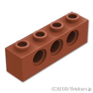 レゴ パーツ ばら売り #3701 テクニック ブロック 1 x 4 - 3ホール：ブラウン | LEGOの部品 | LEGO