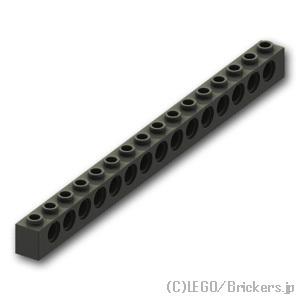 レゴ パーツ ばら売り #3703 テクニック ブロック 1 x 16 - 15ホール：ブラック | LEGOの部品 | LEGO