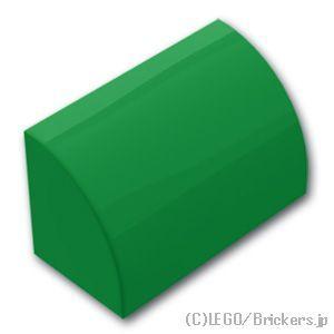 レゴ パーツ ばら売り #37352 スロープ カーブ 1 x 2：グリーン | LEGOの部品 | LEGO