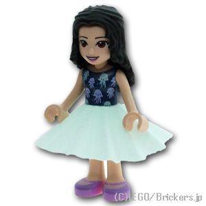 レゴ パーツ ばら売り #38159 ファブリック スカート- ミニドール：ライトアクア | LEGOの部品 | LEGO | 01