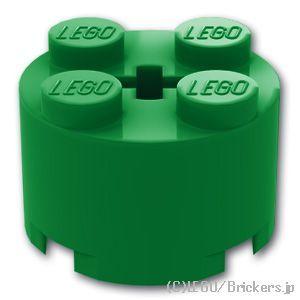 レゴ ブロック パーツ ばら売り #3941 ブロック 2 x 2 - ラウンド：グリーン | LEGOの部品 | LEGO