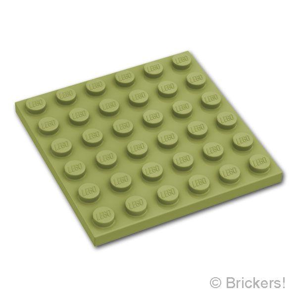 レゴ パーツ ばら売り #3958 プレート 6 x 6：オリーブグリーン | LEGOの部品 | LEGO