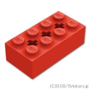 レゴ パーツ ばら売り #39789 テクニック ブロック 2 x 4 - 3軸穴：レッド | LEGOの部品 | LEGO