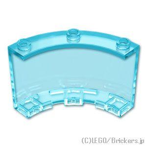 レゴ パーツ ばら売り #4041 シリンダー クォーター 4 x 4 x 3：トランスライトブルー | LEGOの部品 | LEGO | 01