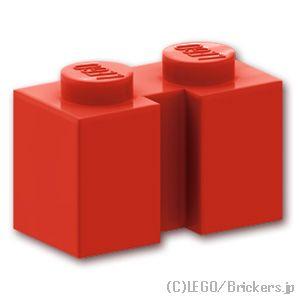 レゴ パーツ ばら売り #4216 ブロック 1 x 2 - 縦溝：レッド | LEGOの部品 | LEGO