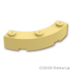 レゴ ブロック パーツ ばら売り #48092 ラウンドコーナー 4 x 4 - マカロニ：タン | LEGOの部品 | LEGO