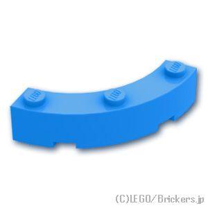 レゴ パーツ ばら売り #48092 ブロック ラウンドコーナー 4 x 4 - マカロニ：ダークアズール | LEGOの部品 | LEGO