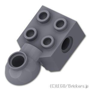 レゴ パーツ ばら売り #48170 テクニック ブロック ローテーションジョイント 水平 2 x 2 - ソケット / ピンホール：ダークグレー | LEGOの部品 | LEGO