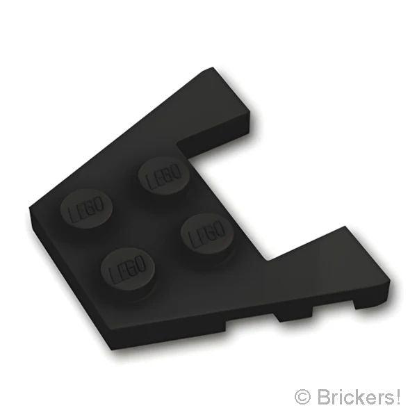 レゴ パーツ ばら売り #48183 ウェッジ プレート 3 x 4 - スタッドノッチ：ブラック | LEGOの部品 | LEGO