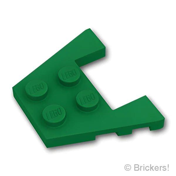 レゴ パーツ ばら売り #48183 ウェッジ プレート 3 x 4 - スタッドノッチ：グリーン | LEGOの部品 | LEGO