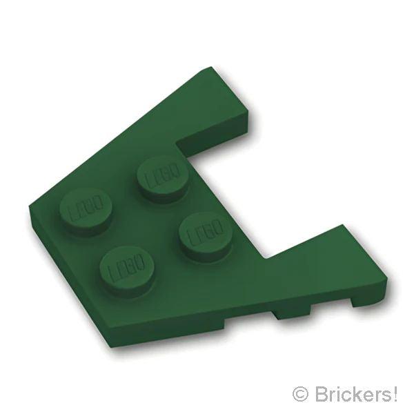 レゴ パーツ ばら売り #48183 ウェッジ プレート 3 x 4 - スタッドノッチ：ダークグリーン | LEGOの部品 | LEGO