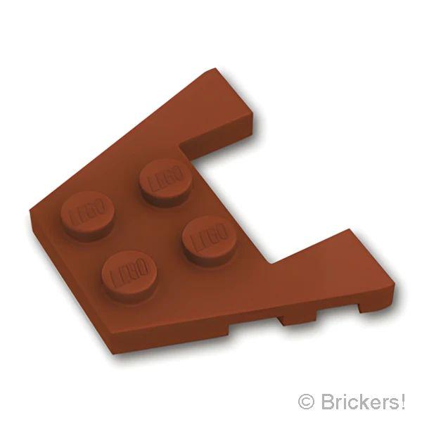 レゴ パーツ ばら売り #48183 ウェッジ プレート 3 x 4 - スタッドノッチ：ブラウン | LEGOの部品 | LEGO