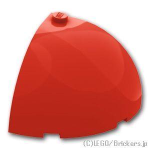 レゴ パーツ ばら売り #49612 ブロック ラウンド コーナー 4 x 4 x 2 2/3 - ドームトップ：レッド | LEGOの部品 | LEGO