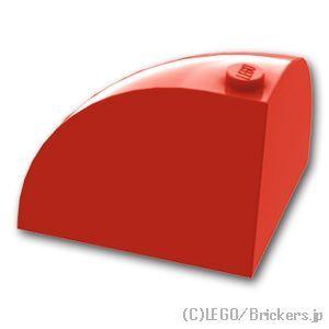 レゴ パーツ ばら売り #49612 ブロック ラウンド コーナー 4 x 4 x 2 2/3 - ドームトップ：レッド | LEGOの部品 | LEGO | 01