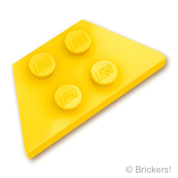 レゴ パーツ ばら売り #51739 ウェッジ プレート 2 x 4：イエロー | LEGOの部品 | LEGO