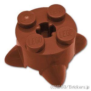 レゴ パーツ ばら売り #5256 ラウンドブロック 2 x 2 - 4足：ブラウン | LEGOの部品 | LEGO
