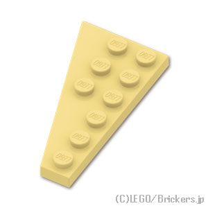 レゴ パーツ ばら売り #54383 ウェッジ プレート 6 x 3 - 右：タン | LEGOの部品 | LEGO