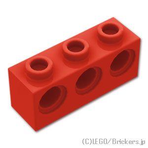 レゴ パーツ ばら売り #5565 テクニック ブロック 1 x 3 - 3ホール：レッド | LEGOの部品 | LEGO