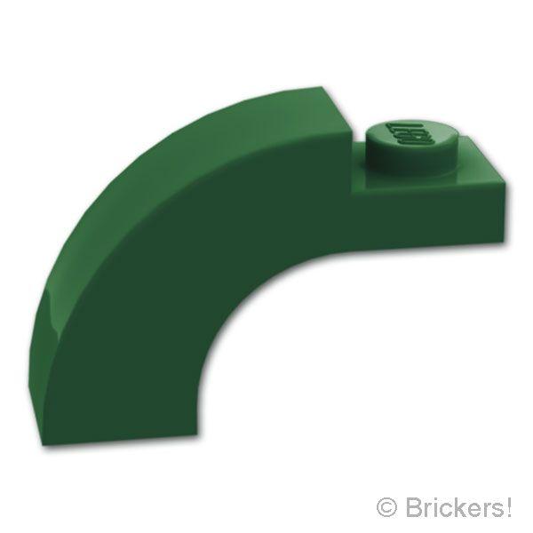レゴ パーツ ばら売り #5843 アーチ ハーフ 1 x 3 x 1 2/3 - カーブトップ：ダークグリーン | LEGOの部品 | LEGO