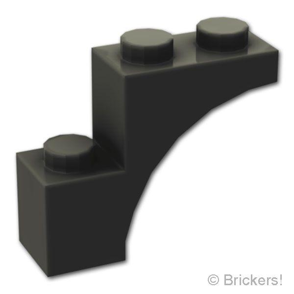 レゴ パーツ ばら売り #5850 アーチ ハーフ 1 x 3 x 2 - フラットエンド：ブラック | LEGOの部品 | LEGO