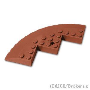 レゴ パーツ ばら売り #58846 ブロック ラウンド コーナー 10 x 10 - スロープ 33°ファセット：ブラウン | LEGOの部品 | LEGO | 01