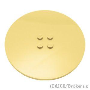 レゴ パーツ ばら売り #6177 タイル ラウンド 8 x 8 - センタースタッド ：タン | LEGOの部品 | LEGO