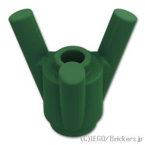 レゴ パーツ ばら売り #6331 ブロック ラウンド 1 x 1 - バー付き：ダークグリーン | LEGOの部品 | LEGO