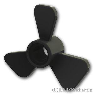 レゴ パーツ ばら売り #65768 プロペラ 3ブレード 26.6mm ピン穴：ブラック | LEGOの部品 | LEGO