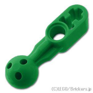 レゴ パーツ ばら売り #67697 テクニック リフトアーム 1 x 2 - ボールジョイント：グリーン | LEGOの部品 | LEGO