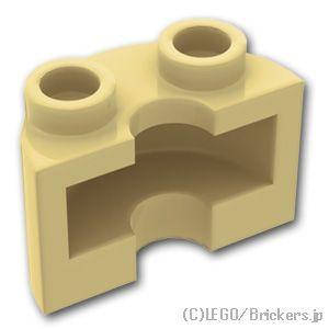 レゴ パーツ ばら売り #68013 シリンダー ハーフ 1 x 2 x 1 - カットアウト：タン | LEGOの部品 | LEGO | 01