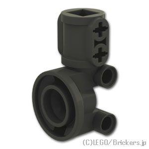 レゴ パーツ ばら売り #69636 テクニック ステアリング ホイールハブホルダー / ショックアブソーバーヘッド：ブラック | LEGOの部品 | LEGO | 01