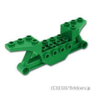 レゴ パーツ ばら売り #70682 ビークルベース 2 x 10 - 4輪バイクの半分：グリーン | LEGOの部品 | LEGO