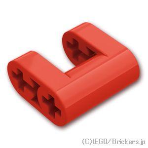 レゴ パーツ ばら売り #72008 テクニック リフトアーム 2 x 2 改造フォーク/軸穴：レッド | LEGOの部品 | LEGO