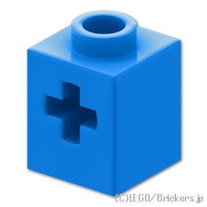 レゴ パーツ ばら売り #73230 テクニック ブロック 1 x 1 - 軸穴：ダークアズール | LEGOの部品 | LEGO
