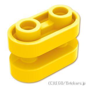 レゴ パーツ ばら売り #77808 ラウンド ブロック 1 x 2 - オープンセンター：イエロー | LEGOの部品 | LEGO