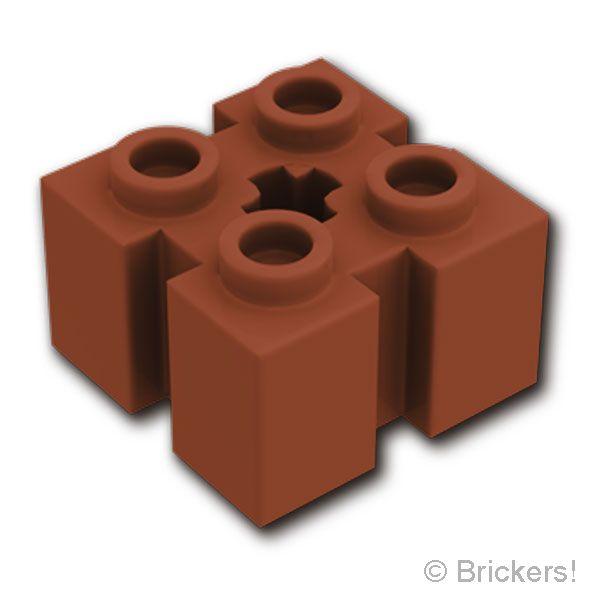 レゴ パーツ ばら売り #90258 ブロック 2 x 2 - 縦溝 / 軸穴：ブラウン | LEGOの部品 | LEGO