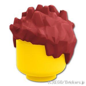 LEGO レゴ パーツ ばら売り #98385 ミニフィグ ヘア - スパイク：ダークレッド | LEGOの部品 : レゴブロック専門店 ...
