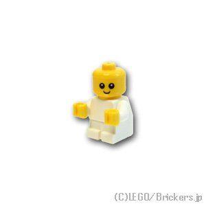 黄色い赤ちゃんキャラクター フィギュア LEGO（レゴ） ニンジャゴー ミニフィグ 赤ちゃん ホワイトボディ