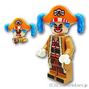 レゴ ONE PIECE ミニフィグ 道化のバギー - ワン・ピース 【OP004】 |LEGOの人形 | LEGO