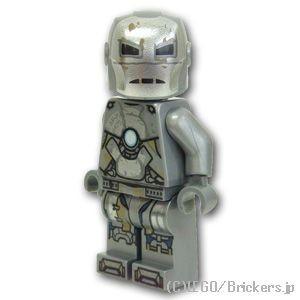 レゴ スーパー・ヒーローズ ミニフィグ ばら売り アイアンマン マーク1 (トランスクリアーヘッド) | lego 人形｜brickers