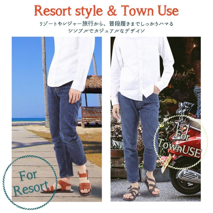 本革 サンダル メンズ フラットサンダル リゾート シューズ 大人 コーデ ユニセックス タウンユース プレゼント ダークブラウン バックストラップ Bh196 11 03 ブリックハウス ヤフー店 通販 Yahoo ショッピング
