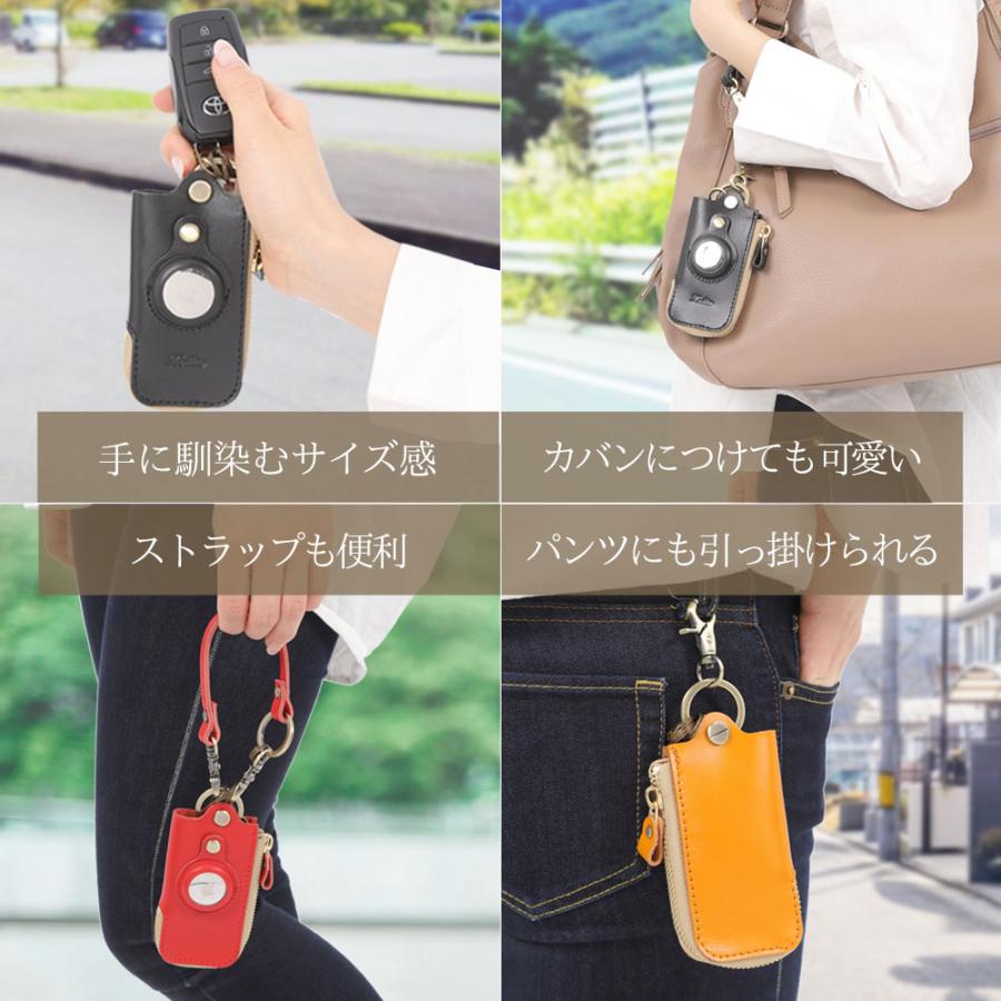 timelesz ツアーバッグ キーホルダー付き カバー付（別売りのもの） キーケース AirTag ホルダー ストラップ キーカバー セット 本革